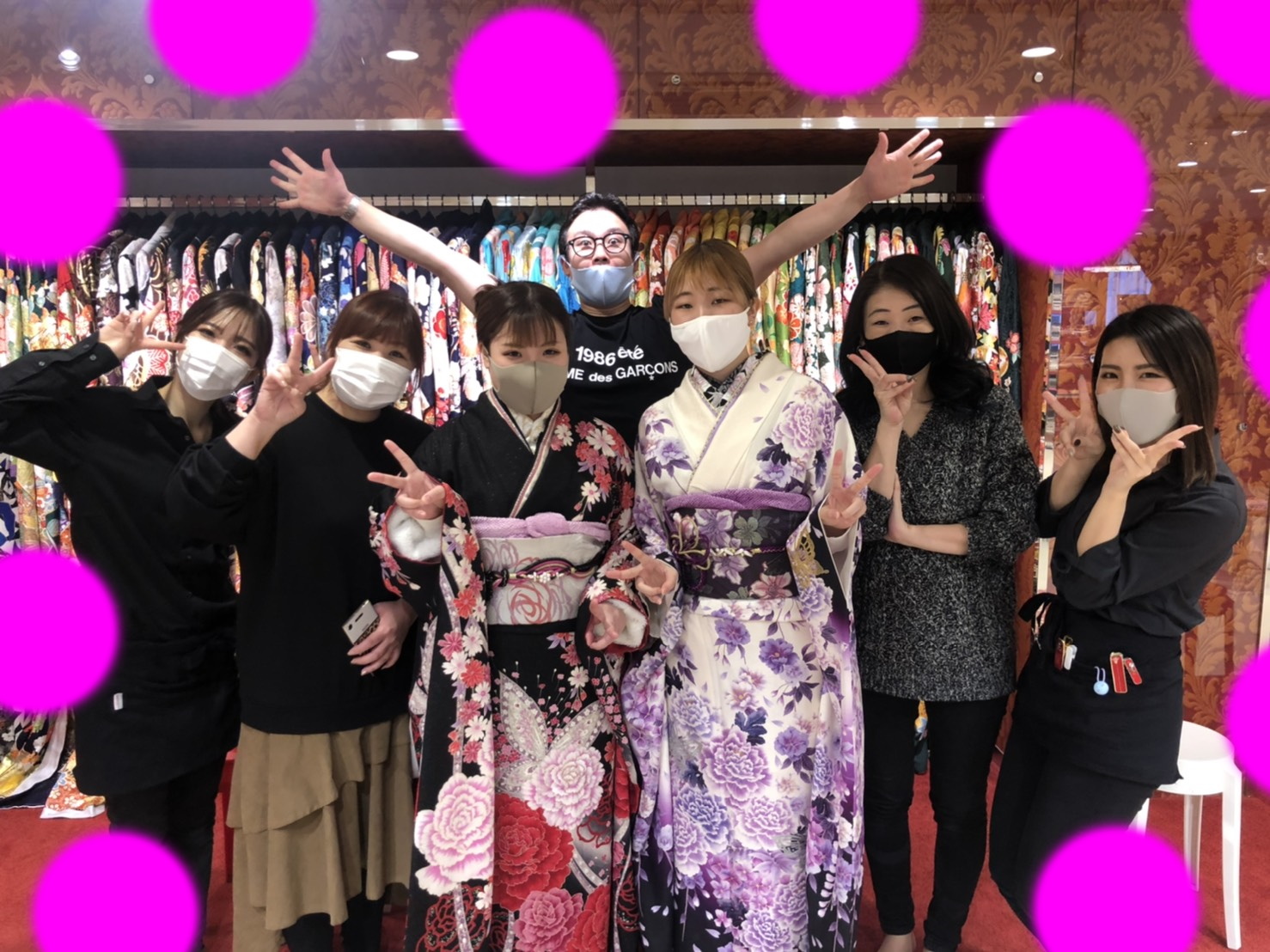 ♡8日大阪【梅田】洋柄の華やかなお振袖レンタルお嬢様♡